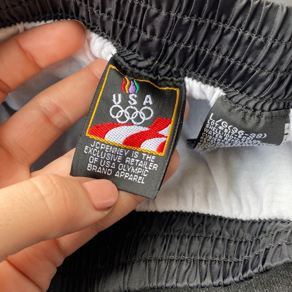 Vintage 90s Olympics Nylon Windbreaker Pants size L - Picture 2 of 8